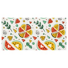 Seamless-hipster-pattern-with-watermelons-mint-geometric-figures Banner And Sign 4  X 2  by Wegoenart