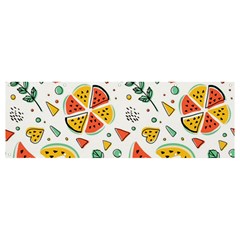 Seamless-hipster-pattern-with-watermelons-mint-geometric-figures Banner And Sign 12  X 4  by Wegoenart