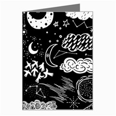 Vector-set-sketch-drawn-with-space Greeting Card by Wegoenart