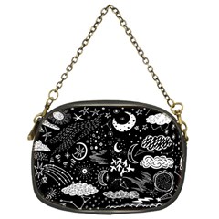 Vector-set-sketch-drawn-with-space Chain Purse (one Side) by Wegoenart