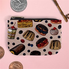 Seamless Pattern With Sweet Cakes Berries Mini Coin Purse by Wegoenart