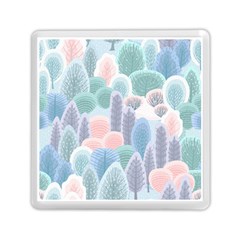 Abstract Seamless Pattern With Winter Forest Background Memory Card Reader (square) by Wegoenart