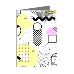 Graphic-design-geometric-background Mini Greeting Card by Wegoenart