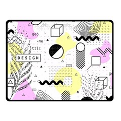 Graphic-design-geometric-background Double Sided Fleece Blanket (small)  by Wegoenart