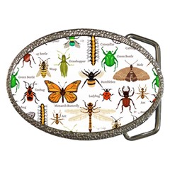 Insects-seamless-pattern Belt Buckles by Wegoenart