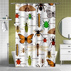 Insects-seamless-pattern Shower Curtain 48  X 72  (small)  by Wegoenart