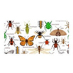 Insects-seamless-pattern Satin Wrap 35  X 70  by Wegoenart