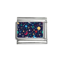 Colorful-background-moons-stars Italian Charm (9mm) by Wegoenart