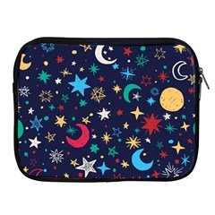 Colorful-background-moons-stars Apple Ipad 2/3/4 Zipper Cases by Wegoenart