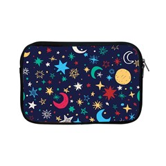 Colorful-background-moons-stars Apple Ipad Mini Zipper Cases by Wegoenart