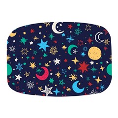 Colorful-background-moons-stars Mini Square Pill Box by Wegoenart