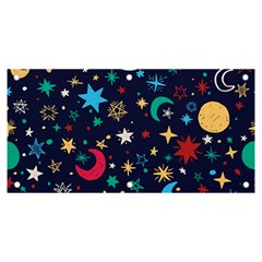 Colorful-background-moons-stars Banner And Sign 6  X 3 