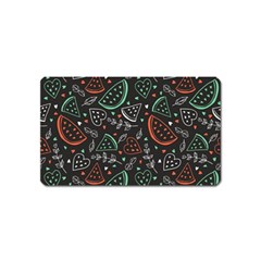 Seamless-vector-pattern-with-watermelons-mint -- Magnet (name Card)