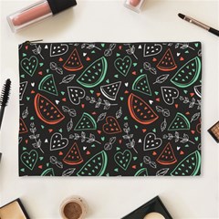 Seamless-vector-pattern-with-watermelons-mint -- Cosmetic Bag (xl) by Wegoenart