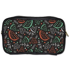 Seamless-vector-pattern-with-watermelons-mint -- Toiletries Bag (two Sides) by Wegoenart