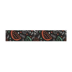 Seamless-vector-pattern-with-watermelons-mint -- Flano Scarf (mini)