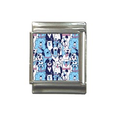 Dogs-seamless-pattern Italian Charm (13mm)