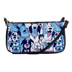 Dogs-seamless-pattern Shoulder Clutch Bag by Wegoenart