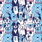 Dogs-seamless-pattern Play Mat (Square) Front