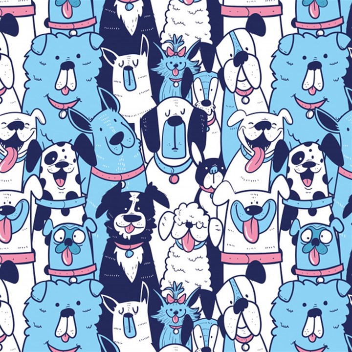 Dogs-seamless-pattern Play Mat (Square)