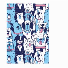 Dogs-seamless-pattern Large Garden Flag (two Sides) by Wegoenart