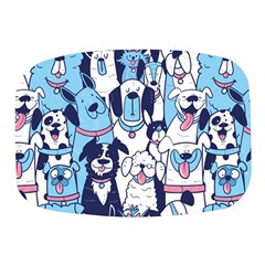 Dogs-seamless-pattern Mini Square Pill Box by Wegoenart