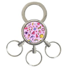 Fashion-patch-set 3-ring Key Chain by Wegoenart