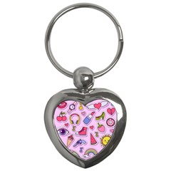 Fashion-patch-set Key Chain (heart) by Wegoenart