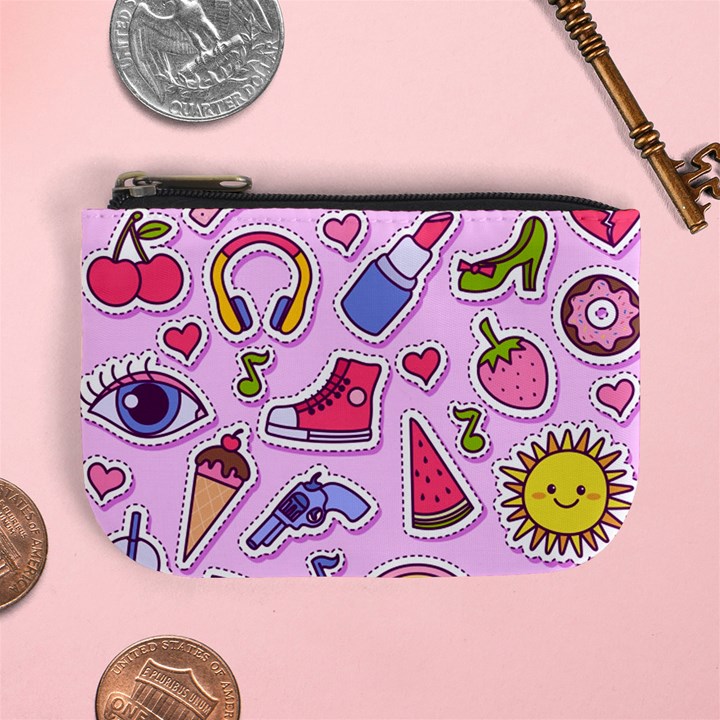 Fashion-patch-set Mini Coin Purse