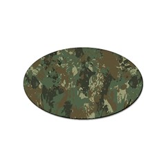 Camouflage-splatters-background Sticker (oval) by Wegoenart