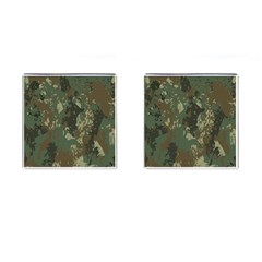 Camouflage-splatters-background Cufflinks (square) by Wegoenart