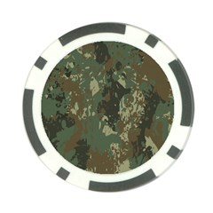 Camouflage-splatters-background Poker Chip Card Guard by Wegoenart