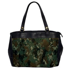 Camouflage-splatters-background Oversize Office Handbag by Wegoenart