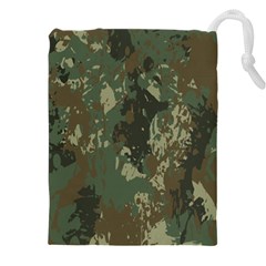 Camouflage-splatters-background Drawstring Pouch (5xl) by Wegoenart