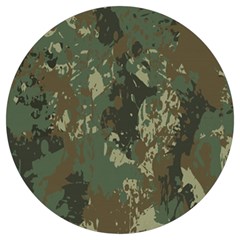 Camouflage-splatters-background Round Trivet by Wegoenart