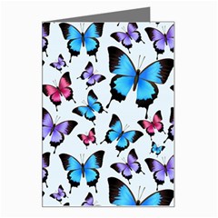 Decorative-festive-trendy-colorful-butterflies-seamless-pattern-vector-illustration Greeting Card by Wegoenart