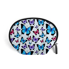 Decorative-festive-trendy-colorful-butterflies-seamless-pattern-vector-illustration Accessory Pouch (small) by Wegoenart