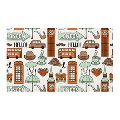 Seamless-pattern-with-london-elements-landmarks Banner And Sign 5  X 3 