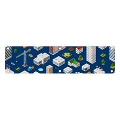 Isometric-seamless-pattern-megapolis Banner And Sign 4  X 1 