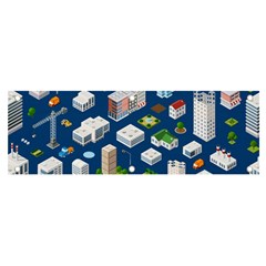 Isometric-seamless-pattern-megapolis Banner And Sign 6  X 2 