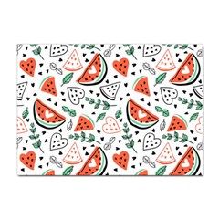 Seamless-vector-pattern-with-watermelons-mint Sticker A4 (100 Pack)