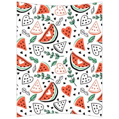 Seamless-vector-pattern-with-watermelons-mint Back Support Cushion by Wegoenart