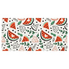 Seamless-vector-pattern-with-watermelons-mint Banner And Sign 4  X 2 