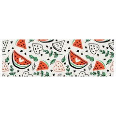 Seamless-vector-pattern-with-watermelons-mint Banner And Sign 9  X 3 