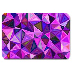 Triangular-shapes-background Large Doormat by Wegoenart