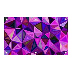 Triangular-shapes-background Banner And Sign 5  X 3  by Wegoenart