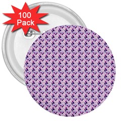 Purple Design 3  Buttons (100 Pack)  by designsbymallika