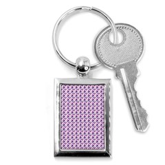 Purple Design Key Chain (rectangle) by designsbymallika