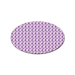 Purple Design Sticker (oval) by designsbymallika