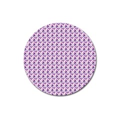 Purple Design Magnet 3  (round) by designsbymallika